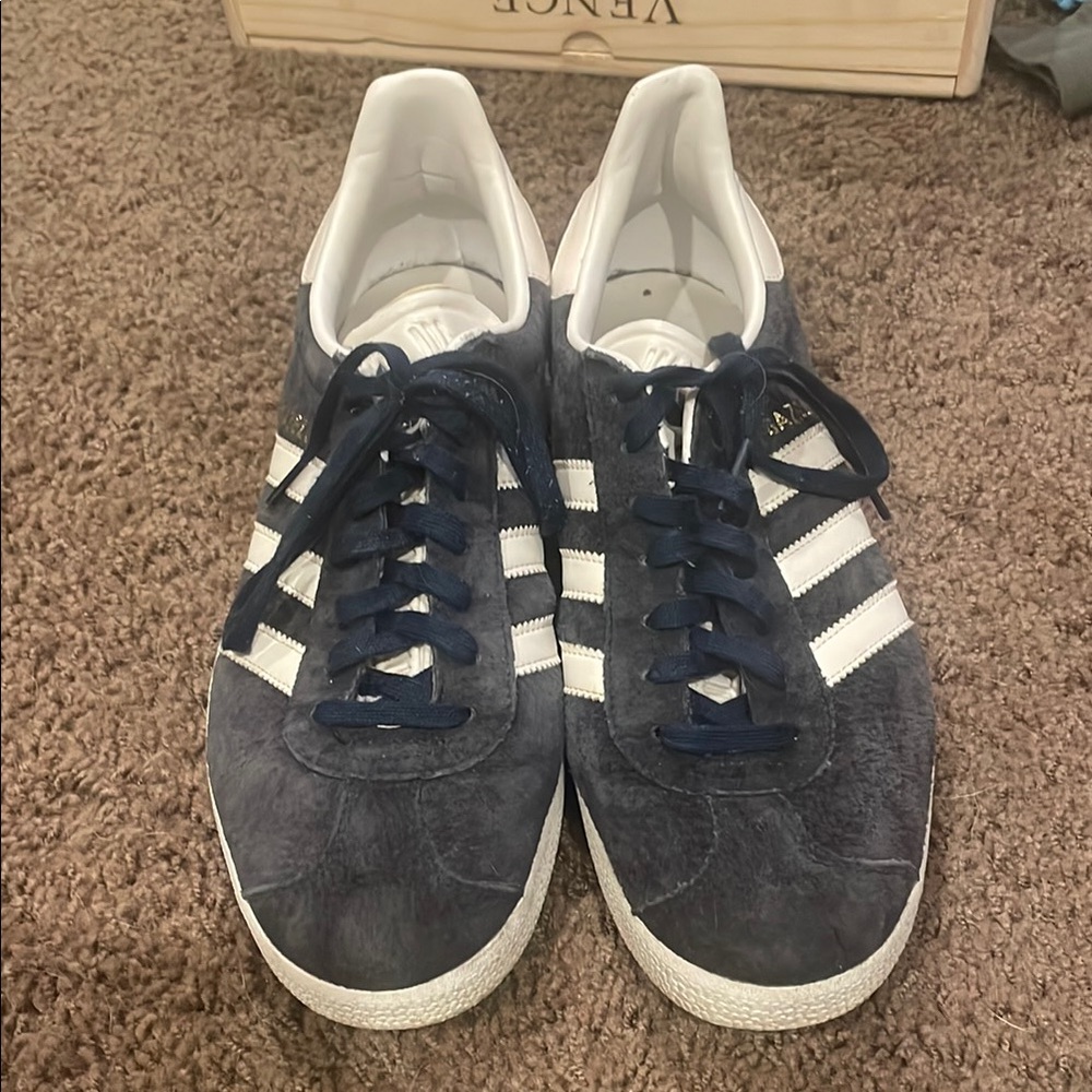 Adidas Blue and White Sneakers Classic Comfort